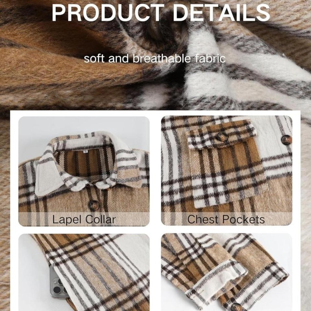 Amazon Plaid Shacket‎ - Picture 3 of 6